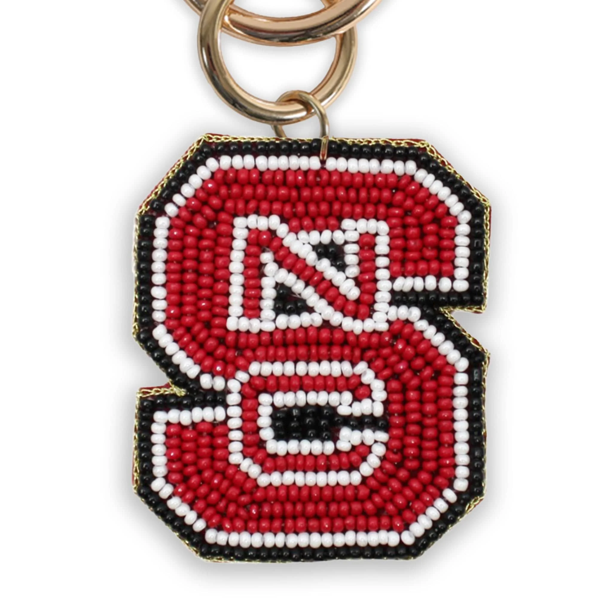 Beaded Purse Charm – NC State Wolfpack