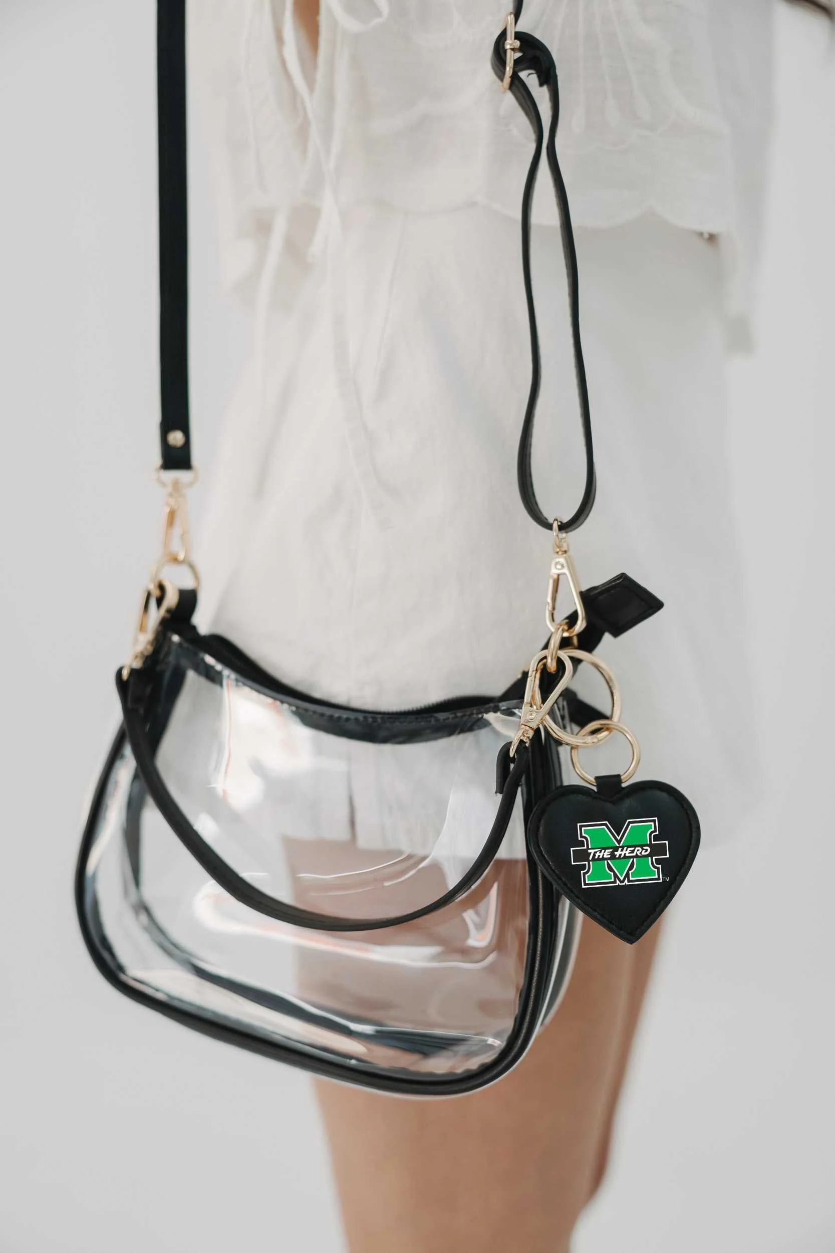 Marshall Herd Clear Clara Purse with Heart Charm - Image 2