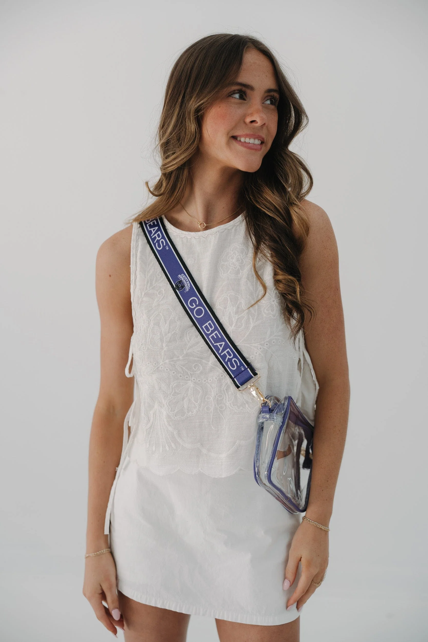Bridget Clear Purse with Patterned Shoulder Straps - Central Arkansas - Image 6