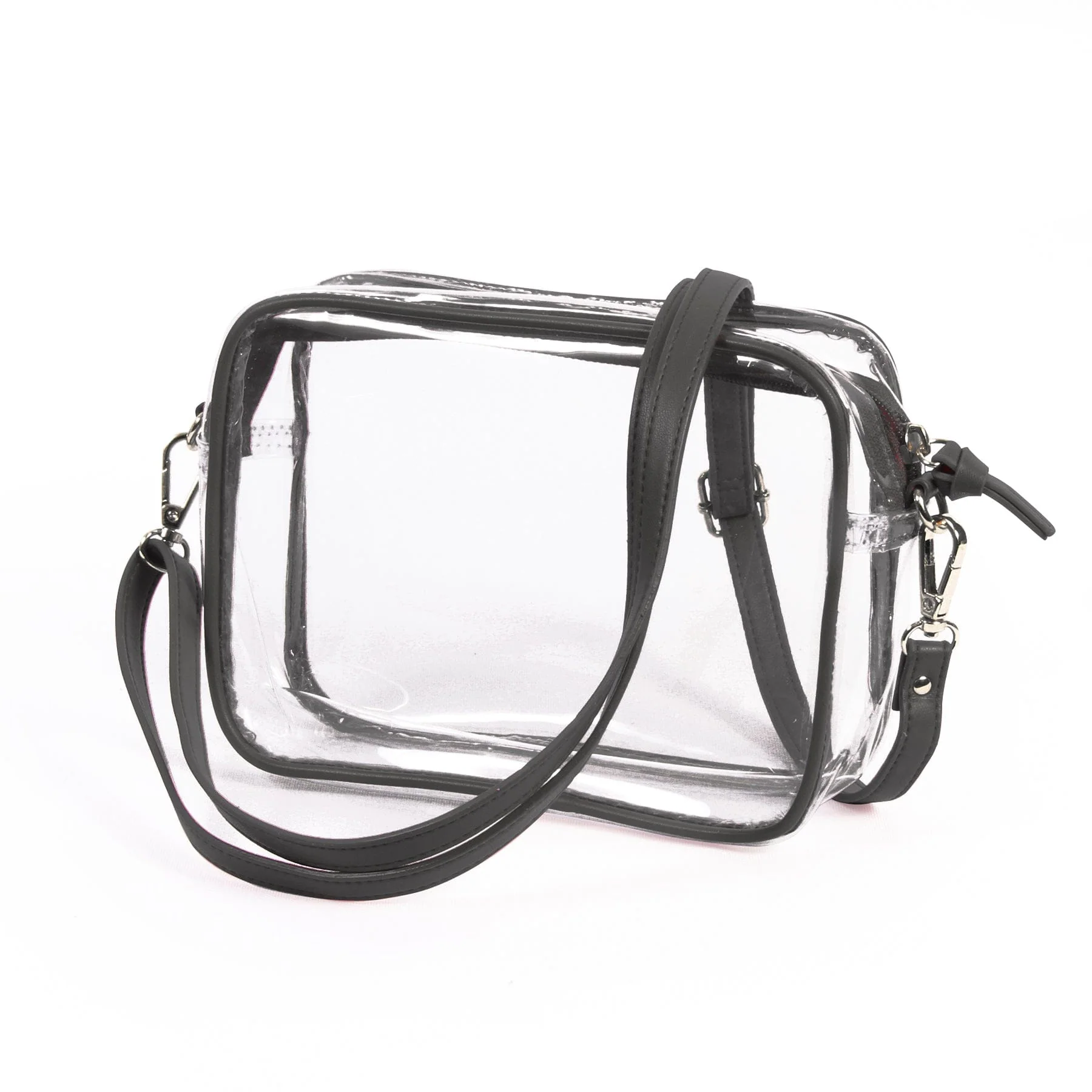 Bridget Clear Purse with Patterned Shoulder Straps - Purdue University - Image 2