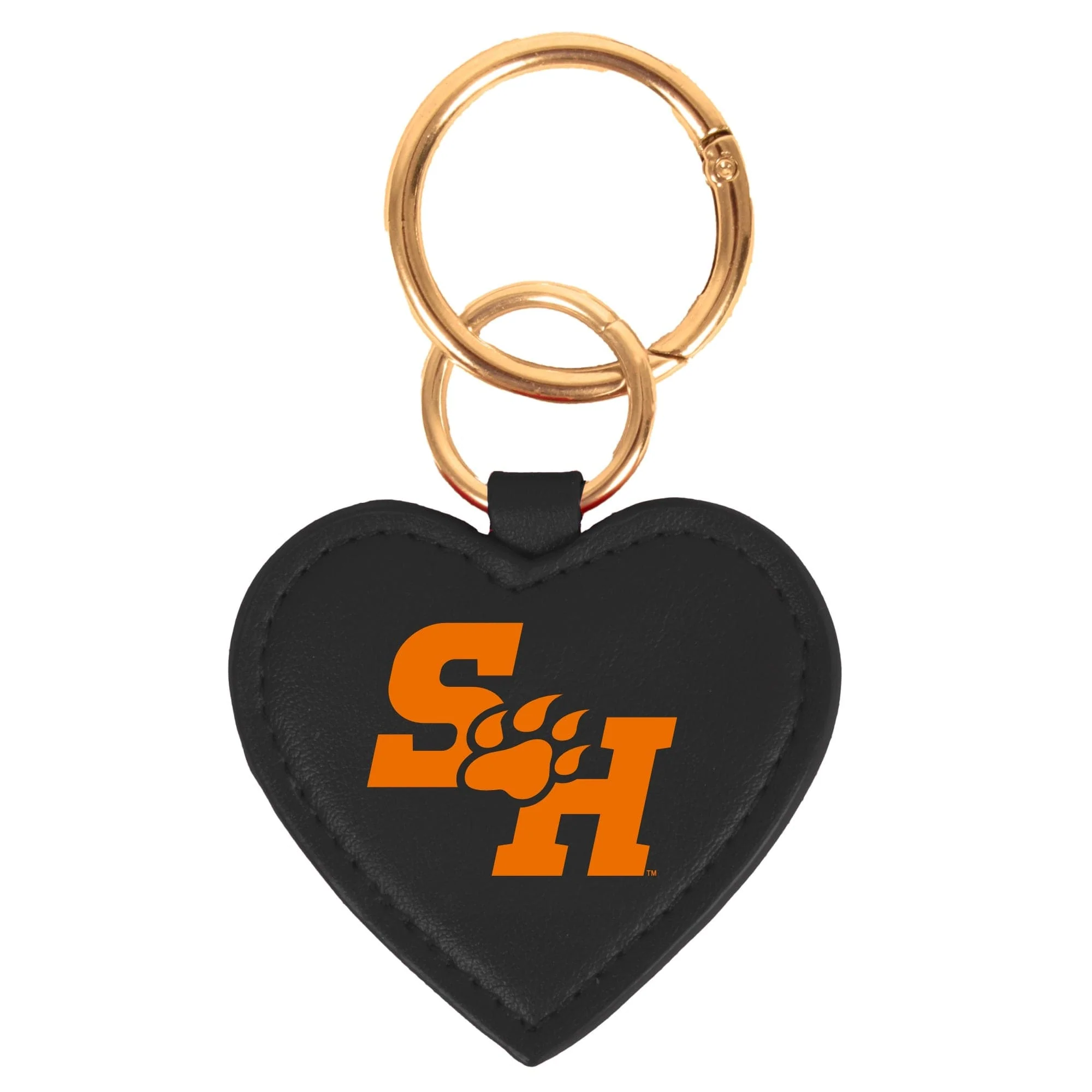 Sam Houston State Bearkats Heart Purse Charm/ Key Ring by Desden
